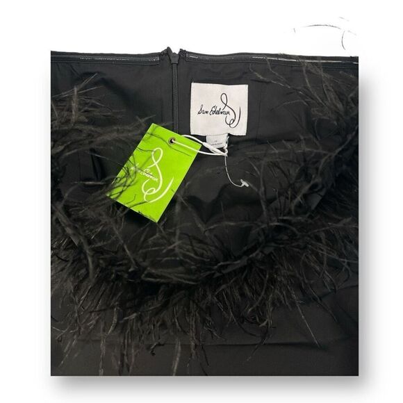 Sam Edelman Strapless Feather Top Sheath Dress Size 10 - Picture 4 of 9